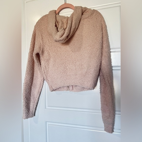 SKIMS • COZY KNIT ZIP UP HOODIE • DUSK • XXS/XS • NWT • LIGHT PINK • COMFY - Picture 3 of 4